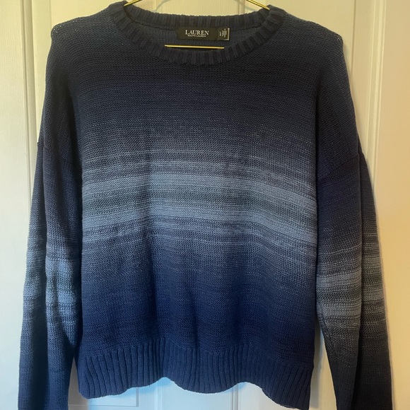🍒L Ralph Lauren Blue Gradient Sweater🍒 - Picture 4 of 5
